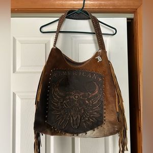 Raviani brown leather fridge American Bag
